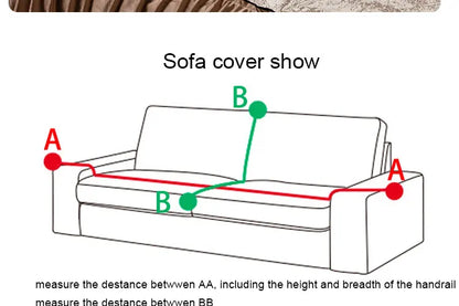 1 Piece Set Plant Stretchable Sofa Cover Non-slip Full Cover Dust Cover Bedroom Living Room Home Decoration 2/3/4 People