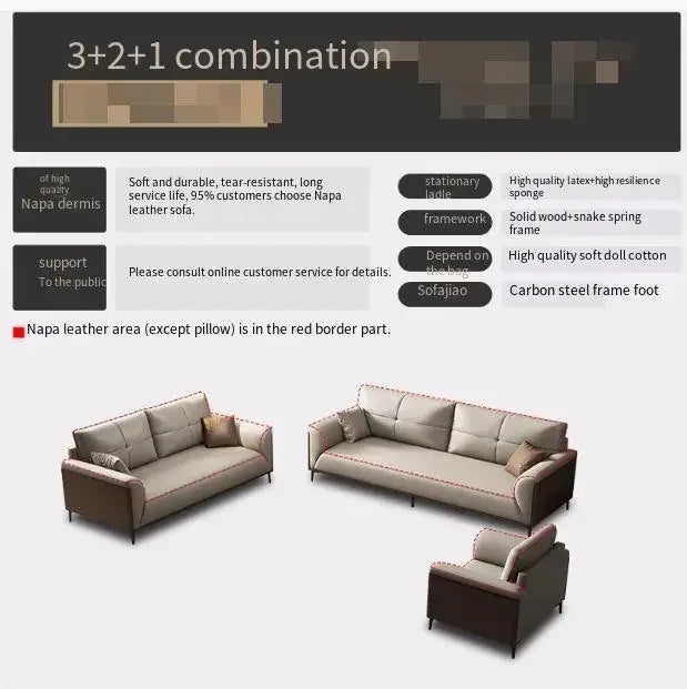 Designer Luxury Living Room Sofa Set Minimalist Beige Sectional Modern Nordic Sofas Puffs Double Canape Salon Home Furniture