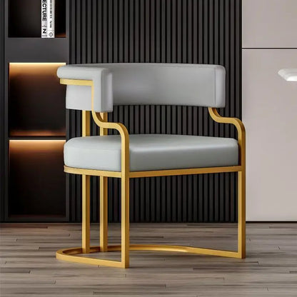 Modern Light Luxury Accent Chair Premium Dining Chair for Salon Reception Office Conference Hotel Lounge Makeup Nail Studio