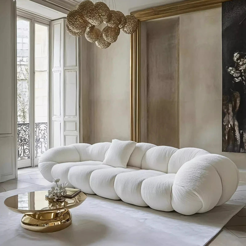 Italian Minimalist Sofa Villa Large Flat Floor Furniture High Luxury International Hall W9