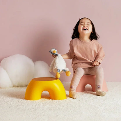 Creative Rainbow Stool Simple Circular Small Bench Home Round Comfortable Stool Durable Non-slip Shoe Changing Stool