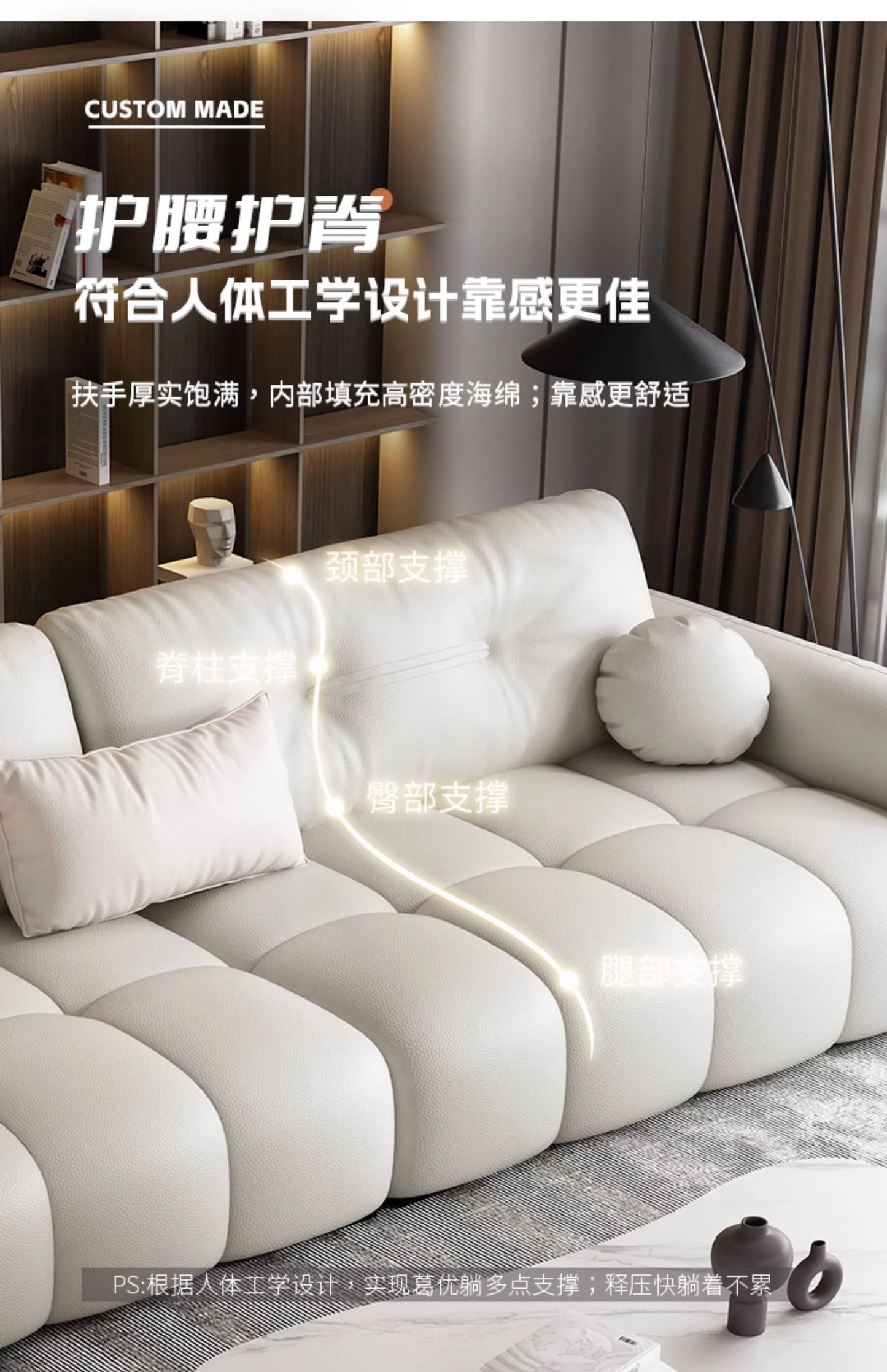 Luxury Nordic Modern Sofa Bedroom Large Cozy Floor Living Room Sofa Floor Daybed Lounge Woonkamer Banken Living Room Furniture