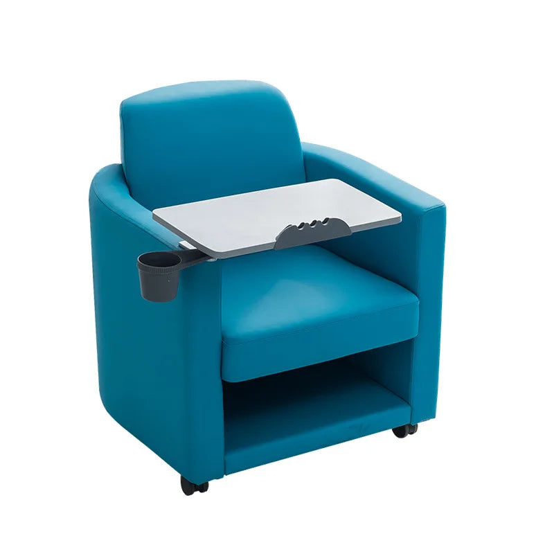 Multifunctional Table and Chair All-in-One Comfortable Sofa Training Chair with Table BoardExtra-wide Writing Board Movable Conf