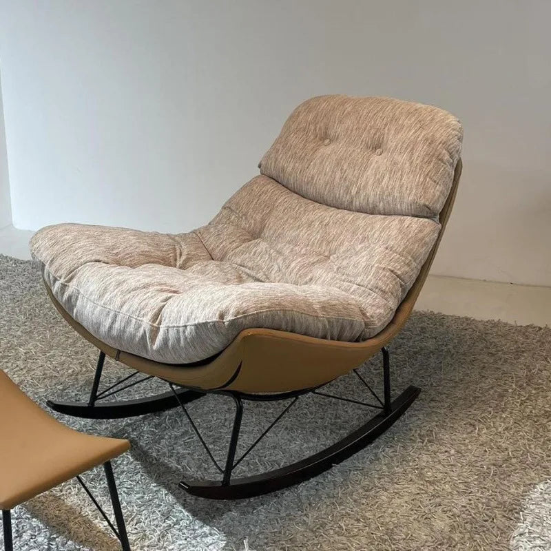 Premium light luxury lazy rocking chair sedentary without collapsing living room single sofa chair
