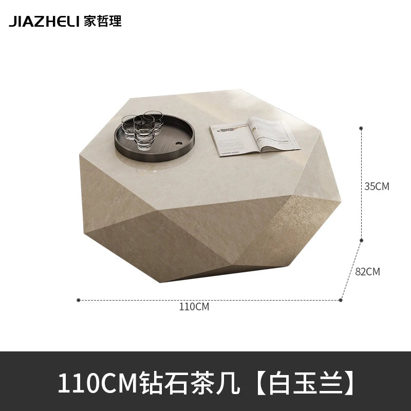 Coffee table small apartment rock slab designer atmospheric Italian living room high-end creative coffee table