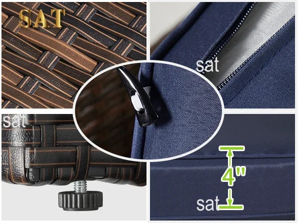 #Patio Furniture Sets Luxurious Outdoor Sofa Set Furniture All Weather Garden Rattan Furniture Wicker Outdoor Rattan Sofa