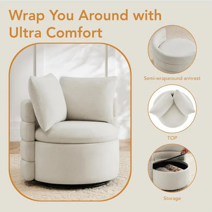Modern Upholstered Accent Chair in Performance Fabric for Bedroom, Nursery, Reading Room, Waiting Area, Living Room
