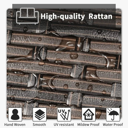 %a Camping Outdoor Indoor Backyard Porch Garden Poolside Balcony Use (Beige) Patio Furniture Outdoor Set Nature Hike Table Sets