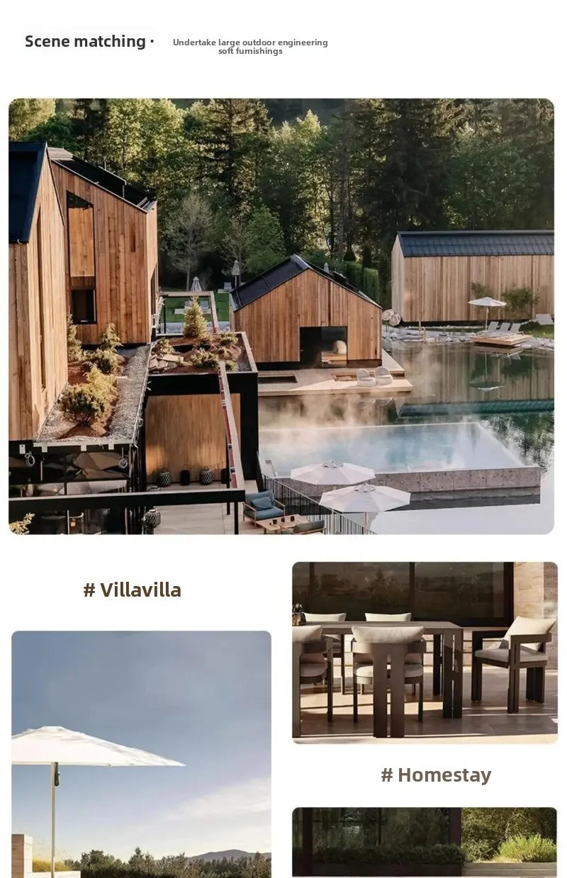 Courtyard Sofa, Outdoor Relaxation, Outdoor Lounge Chair, Villa Garden Table, High-end Furniture Set, Garden Furniture