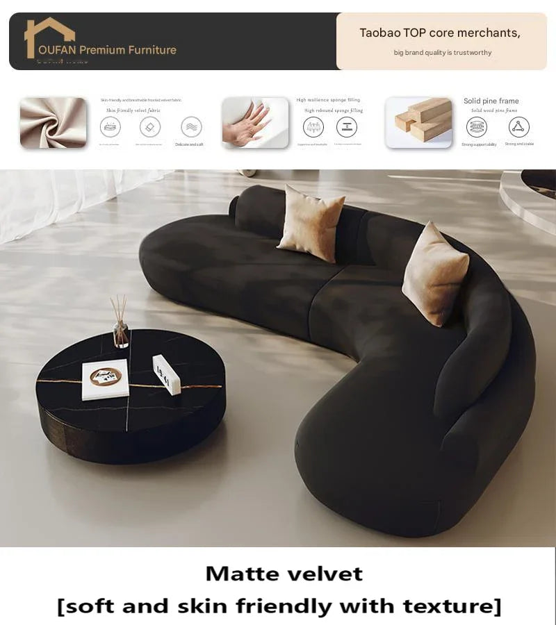 White Minimalist Comfortable Large Size Living Room Sofas Terrace Furniture