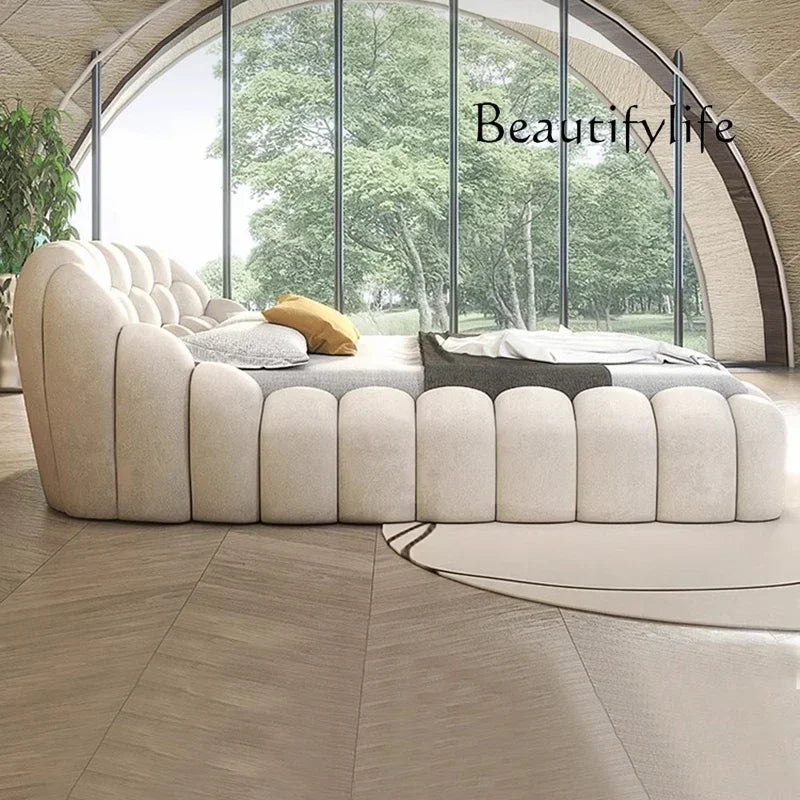 V TH R Luxury Double Bed Modern Floor Design Wooden Space Saving Japanese Soft Cheap Bed Comfortable Cama Solteiro Unique Furnit