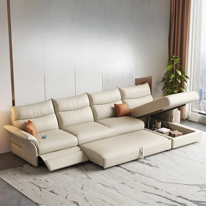HHhot Sale Electric Beige Living Room Sofa Armrest Modern Luxury Living Room Sofas Recliner Sleeper Home Furniture