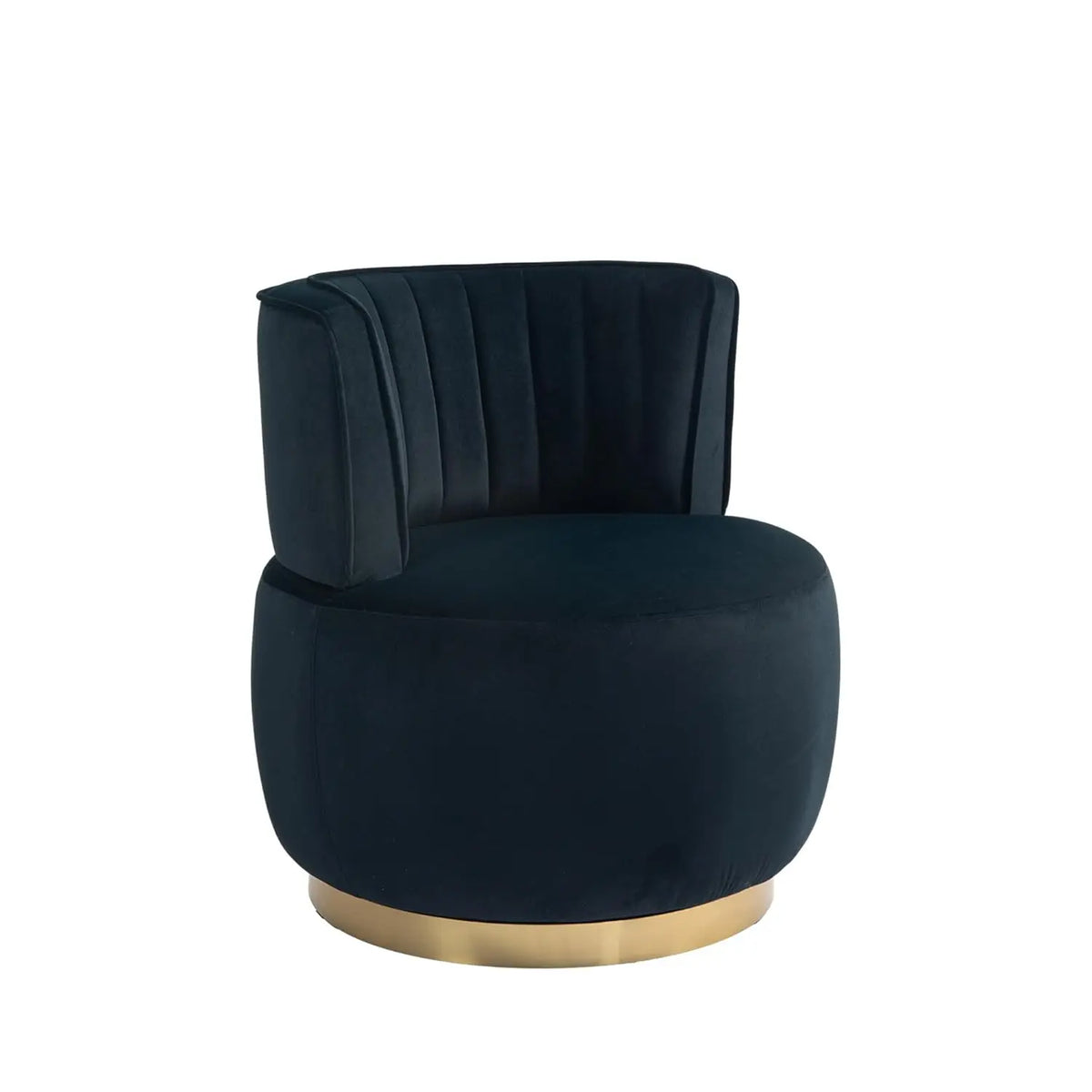 Modern Velvet Swivel Barrel Chair, 360 Degree Plush Upholstered Round Armchair with Wide Seat, Cozy Lounge Chair, Customized