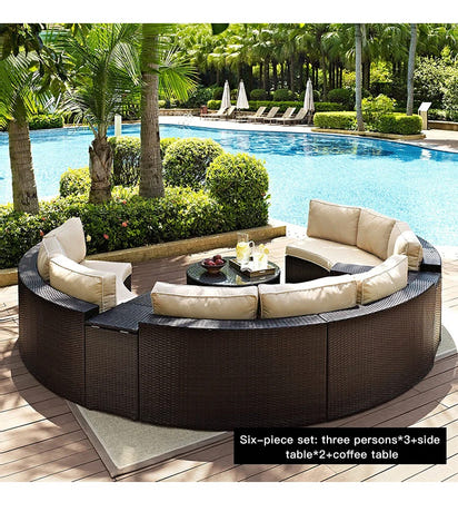 Campingaz Sofa Set House Garden Outdoor Lounge Set Simple Gray