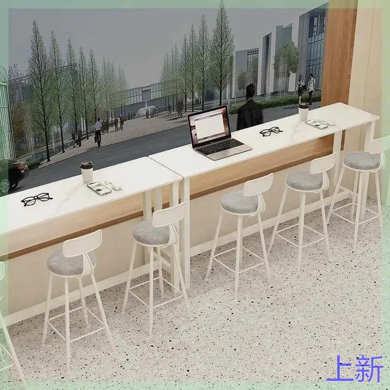 New KTV coffee table party bar light luxury marble coffee table European card seat stainless steel table customizat