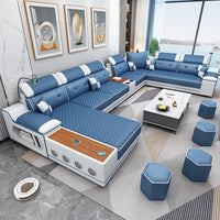 New multi-functional sofa simple modern living room large corner removable and washable technology cloth sofa combination furnit