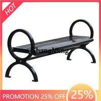 CL  outdoor all-steel park chair courtyard double bench square leisure cast iron cast aluminum seat