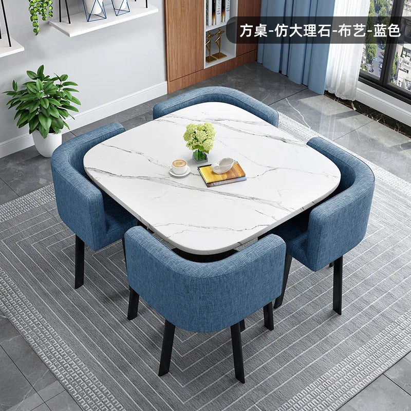 Simple square negotiation table and chair combination store, shop