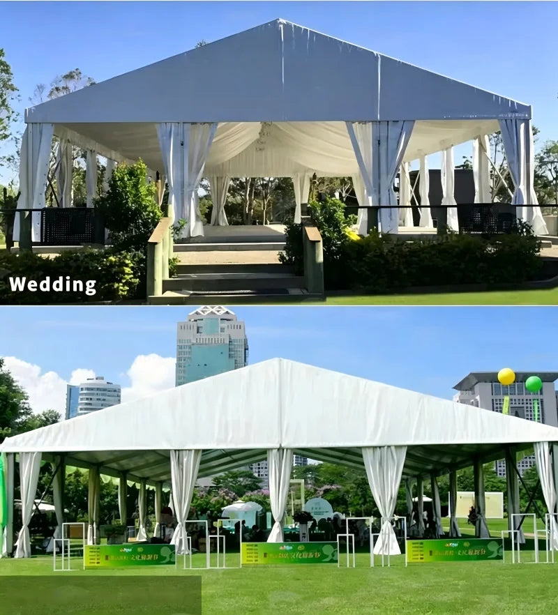 Premium Aluminum Alloy Outdoor Marquee Tent Waterproof Side Walls For Hotel Resort Wedding Banquet Business Event Canopy Shelter