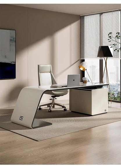 Luxury Storage Computer Desks Large Organiser Adult Bedroom Drawers Gaming Desk Notebook White Mesas De Computador Furniture