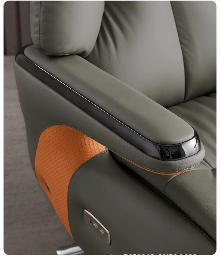 Intelligent electric leather office chair study computer chair president chair high frequency pulse