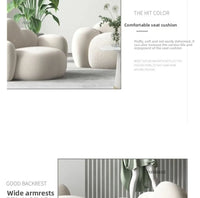 Simple Small Apartment Living Room Sofas Nordic Home Balcony Single Back Sofa Chair Beauty Salon Lounge Reception Double Sofas