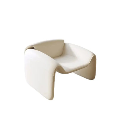 Curved special-shaped leather art sofa Internet celebrity beauty salon clothing store rest area