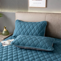 Brushed Cotton Padded Waterproof Pillowcase - Single Piece / 2-Piece Set  Soft Breathable