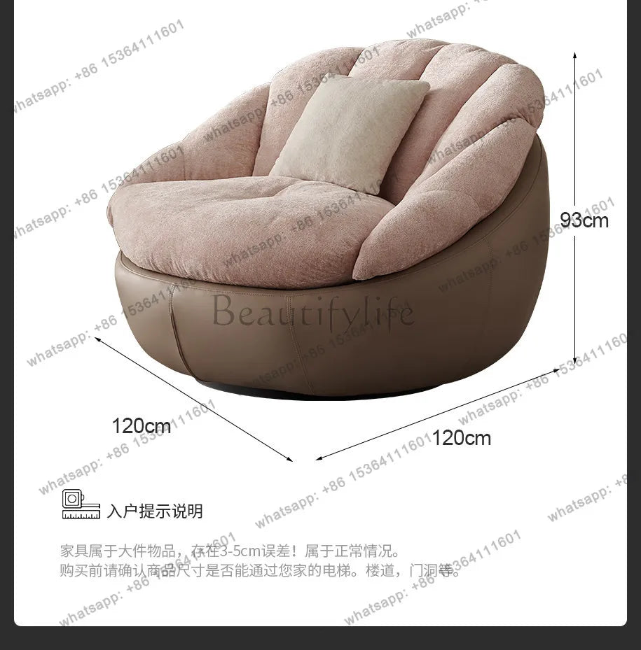 yj57 Sofa chair modern simple living room balcony household lazy leisure chair spot light luxury