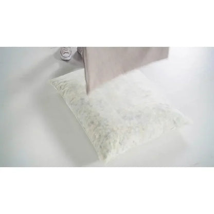 Aidan Sling Accent Chair / Metal Framed Armchair with Shredded Foam Cushioning, Oatmeal Chairs Living Room