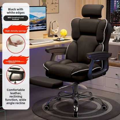 Ergonomic Bow Shape Computer Chair Home Office Dorm Recliner Comfortable Long Hours Support Gaming Chair Usability Furniture