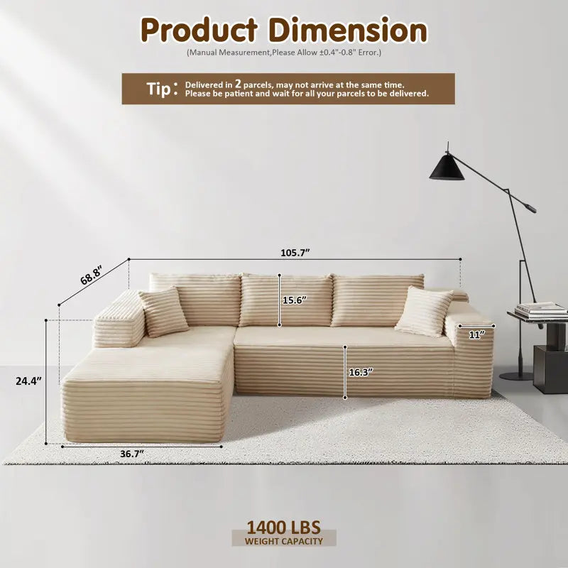 Modern Giant Memory Foam Vacuum-Compressed Sofa Bed Couch Built-Up Style for Living Room Bedroom Fabric Upholstery for Hotels