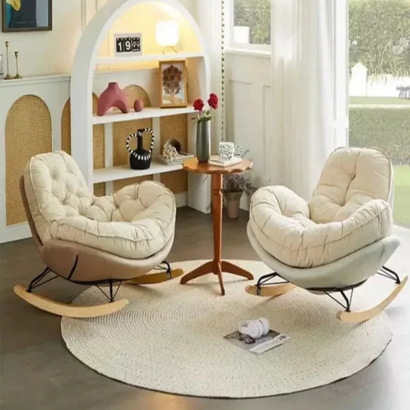 Thickened Penguin Rocking Chair Balcony Sofa Home Bedroom Leisure Chair Wide