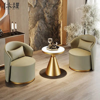 Custom.Light Luxury Modern Single Sofa Chair Hotel Sales Office Reception Beauty Salon Balcony Leisure Negotiation Table and