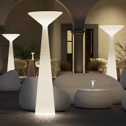 Outdoor large rolling sculpture floor lamp creative art decorative lighting