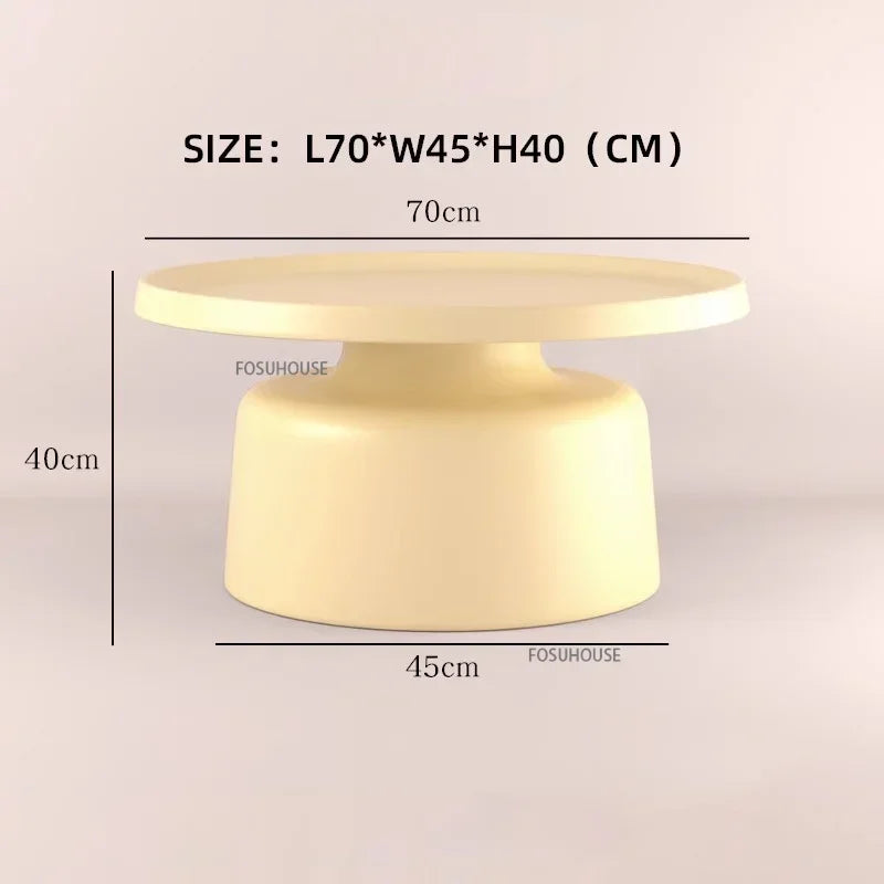 Nordic Living Room Center Table Circular Coffee Tables Modern Side Tea Table Portable Simple Bedroom Nightstand Home Furniture B