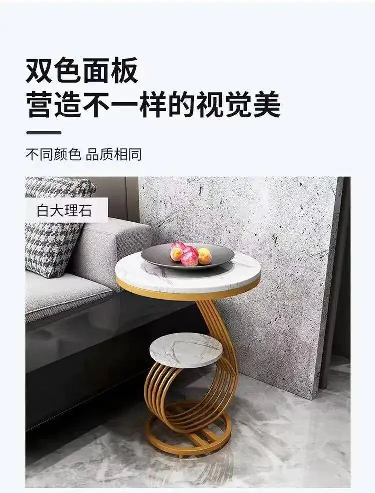 Nordic Round Coffee Tables Books Big Luxury Gold Nordic Hall Side Coffee Table Bedside Dressing Mesitas De Noche Home Furniture