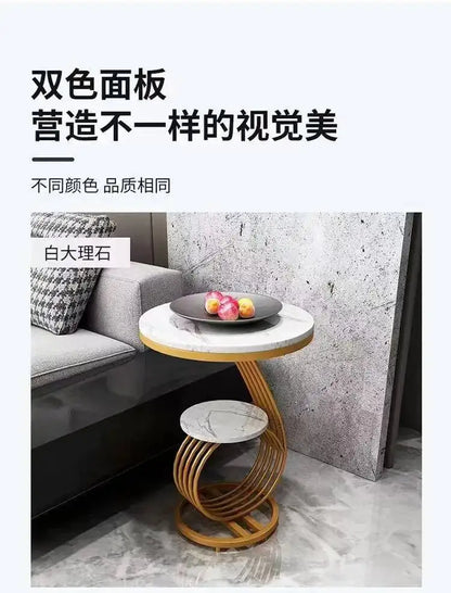 Nordic Round Coffee Tables Books Big Luxury Gold Nordic Hall Side Coffee Table Bedside Dressing Mesitas De Noche Home Furniture