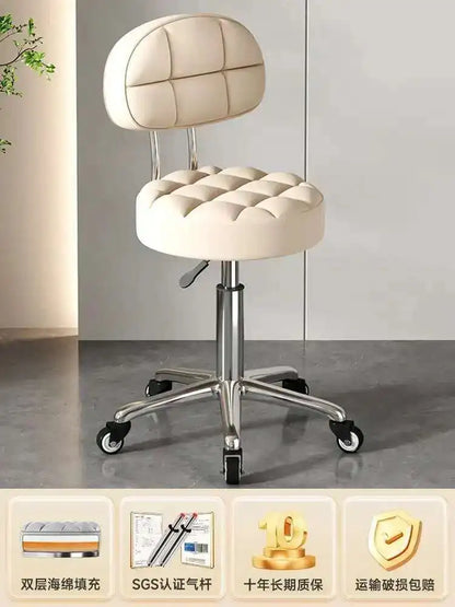 Beauty Chair Specifically Designed for Beauty Salon Adjustable Rotating Pulley Hair Salon Round Stool Tabouret A Roulette 원형의자