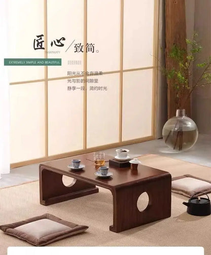 Homestay Leisure Coffee Tables Windowsill Living Room Multi-functional Low Coffee Tables Tea Wooden Furniture ChaJi MH40CJ