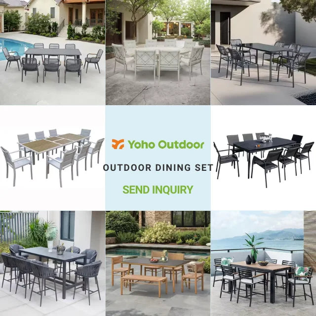 All-Weather 4pcs PE Rattan Sofa Set Luxury Modern Dining and Living Room for Courtyard School Outdoor Garden