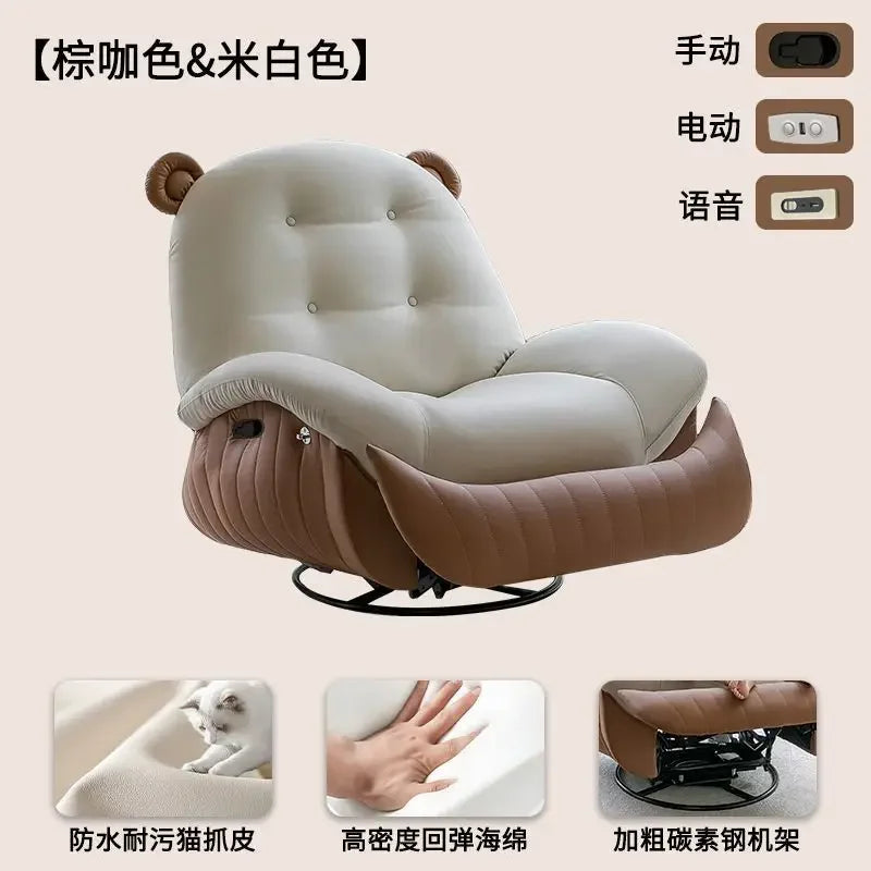 Electric single sofa, home living room leisure recliner