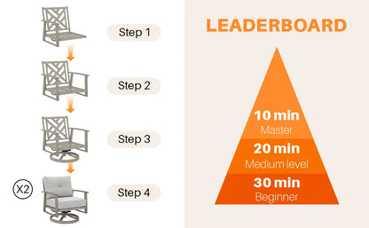 Patio Furniture Outdoor Set Table and Chair Garden Furniture Sets Sofas Balcony Furnitures Garden Seating Area Lounge Living
