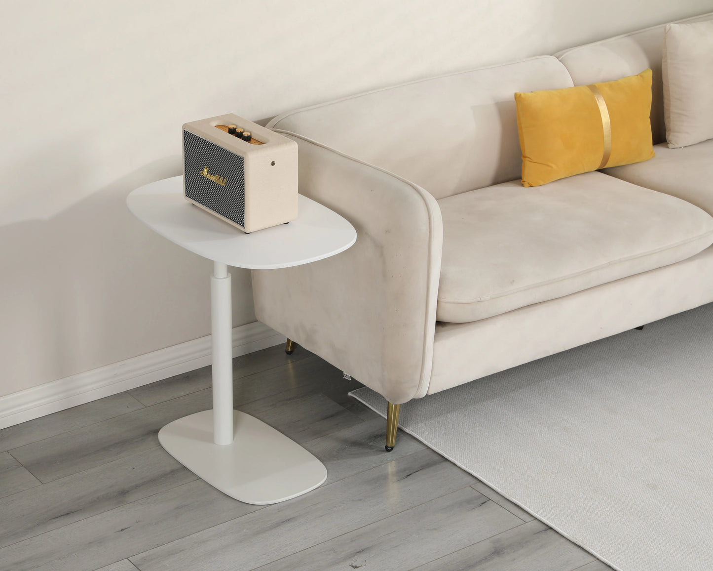 Modern Gas Spring Height Lifting Adjustable Standing Coffee Table Bed Sofa Side Living Room Desk With 360 Rotating Desktop