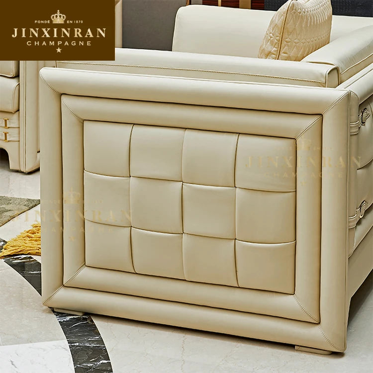 Sofa Furniture Prices Luxury Leather Sofa Set Living Room Customized Furniture Living Room Beige Leather Sofa Set
