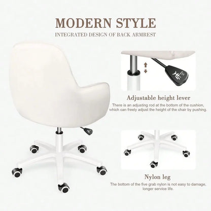 Office Chair Home Computer Chairs Adjustable Task Chairs Modern Makeup Chair 360 Swivel Computer Chair Mid Back