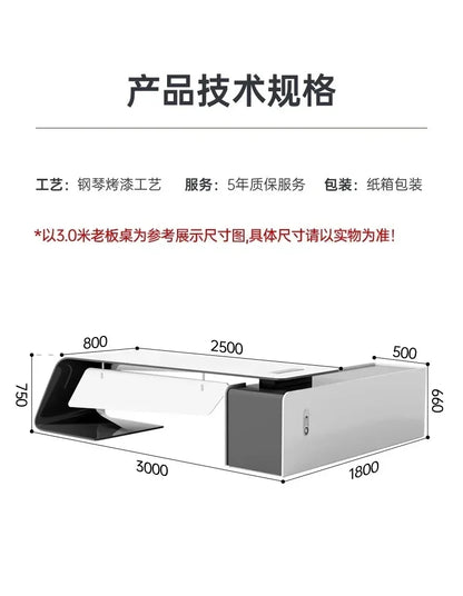 Luxury Long Office Desk Modern Design Storage Multifunctional Office Desk Display Minimalist Mesas Escritorio Trendy Furniture