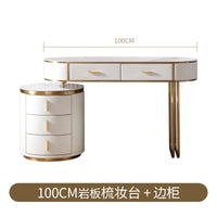 Light Mirror Vanity Table White Minimalist Drawers Storage Dressing Table Desk Makeup Mesa De Maquillaje Bedroom Furniture