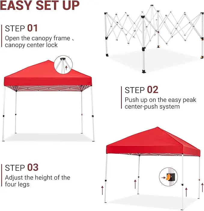 Easy Pop-Up Canopy, Outdoor Screen Tent with Mesh Mosquito Netting Side Walls, Pop Up Tent, Waterproof for Camping Party Yard