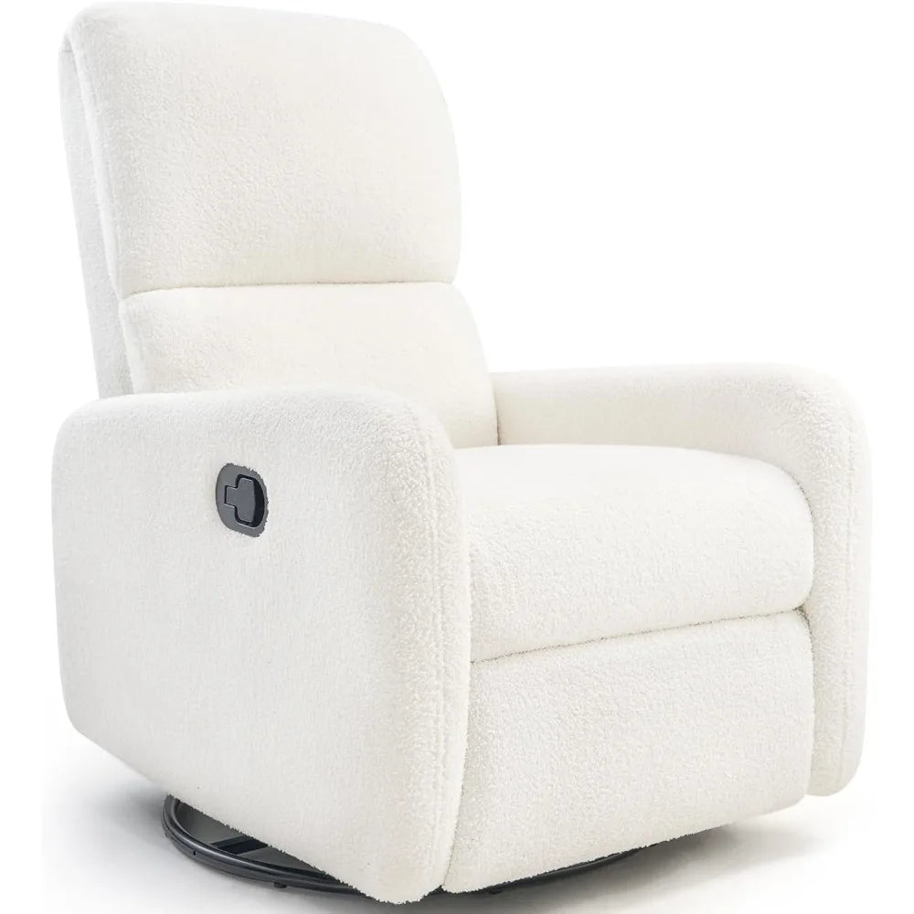 Swivel Glider Rocking Recliner Chair for Adults, Comfortable Upholstered Sofa Armchair